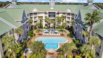 Pool aerial view